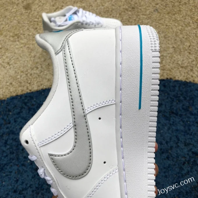 Nike Air Force 1 '07 White Blue Low-Top Casual Sneakers DR0142-100