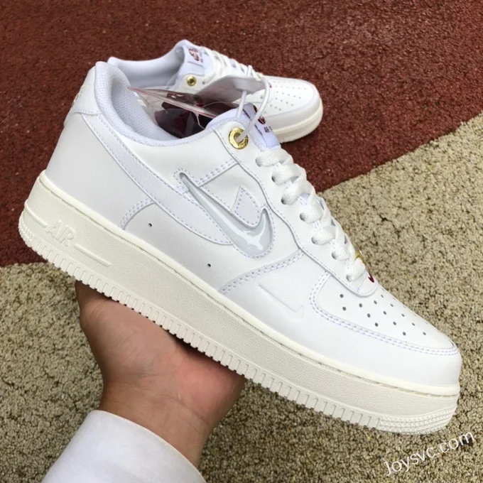 Nike Air Force 1 Low Beige Transparent Double Hook DQ7664-100