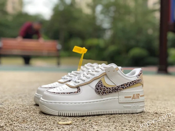 Nike Air Force 1 Shadow Macaron White Leopard CI0919-120