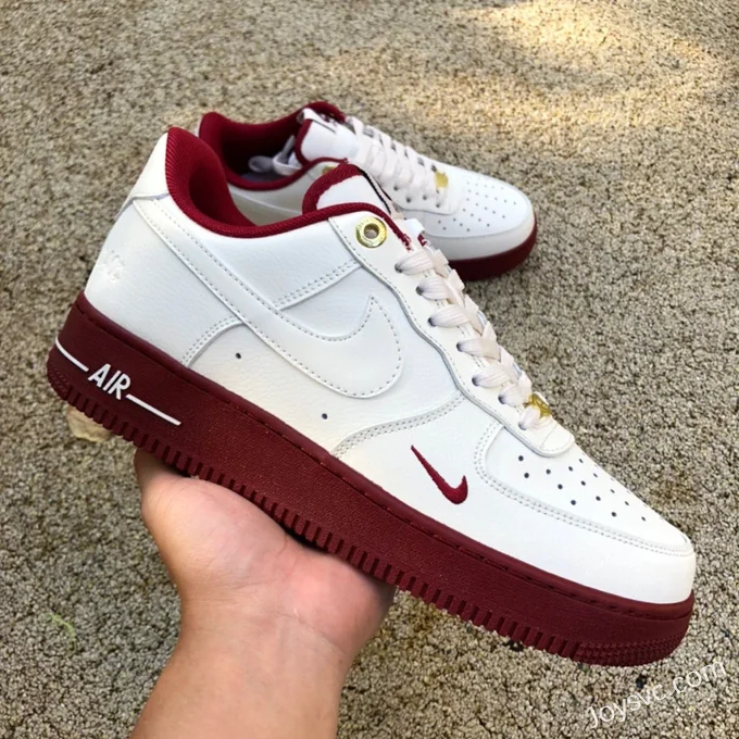 Nike Air Force 1 Beige Red 40th Anniversary DQ7582-100