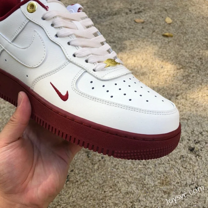 Nike Air Force 1 Beige Red 40th Anniversary DQ7582-100