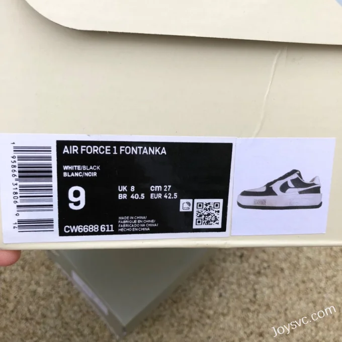 Nike Air Force 1 Fontanka Cactus Black White CW6688-611