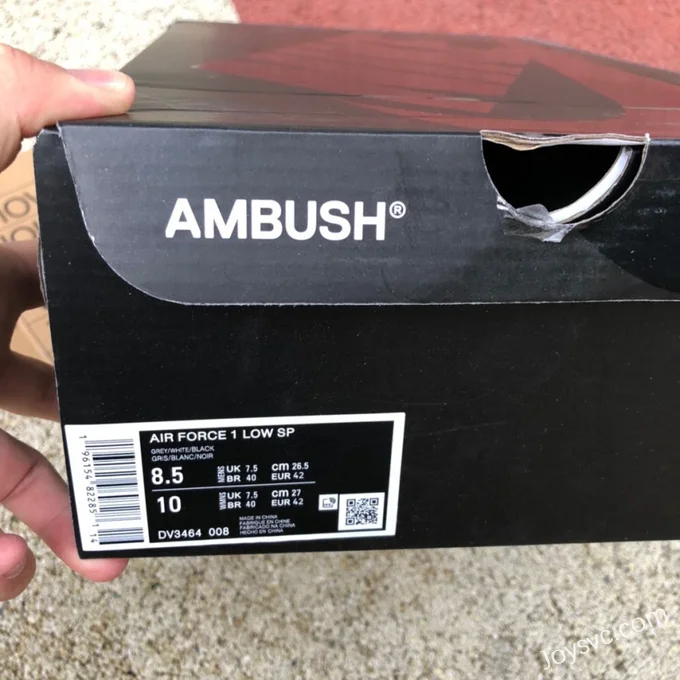 AMBUSH x Nike Air Force 1 Low Grey White DV3464-008