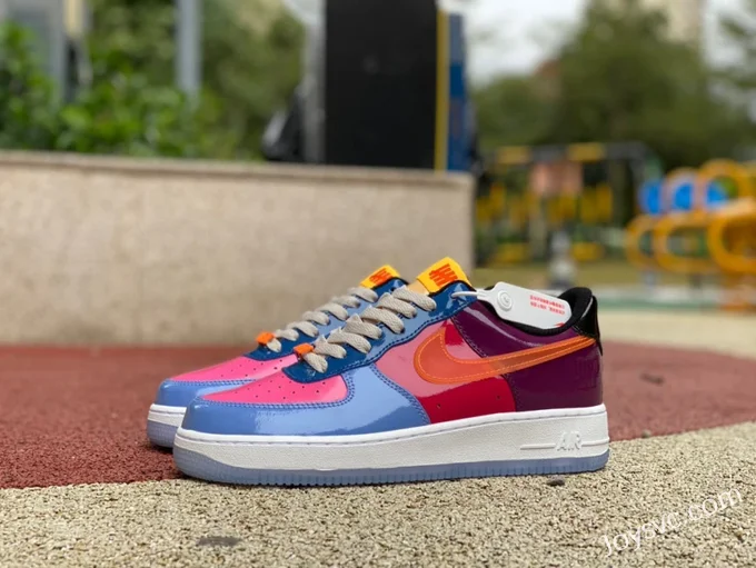 Undefeated x Nike Air Force 1 Color Patch Casual Sneakers DV5255-400