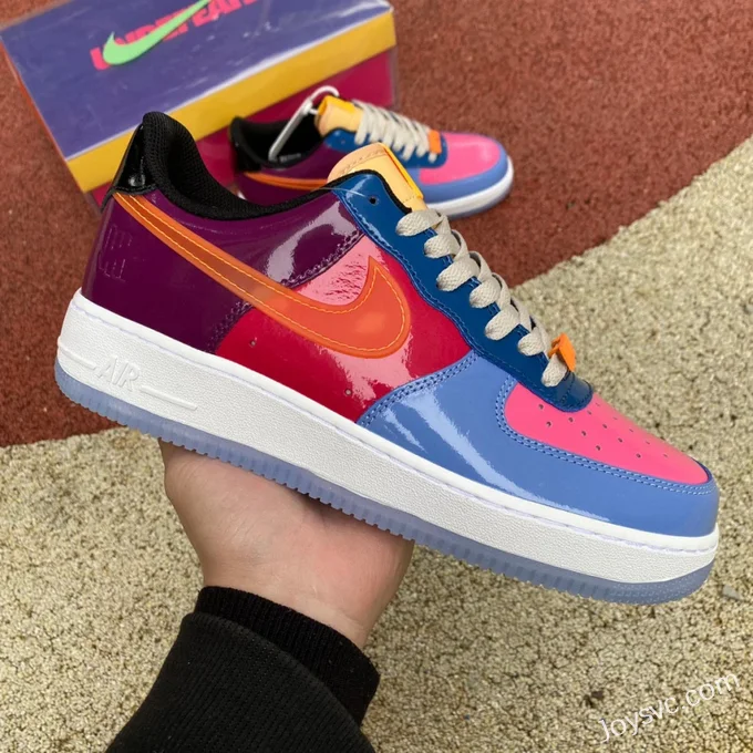 Undefeated x Nike Air Force 1 Color Patch Casual Sneakers DV5255-400