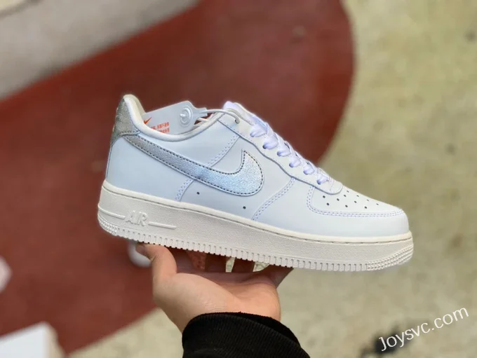 Nike Air Force 1 Low Silver Oxidized Midsole Casual Sneakers DQ7569-100