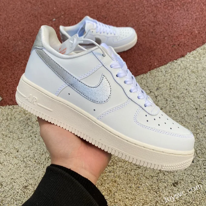 Nike Air Force 1 Low Silver Oxidized Midsole Casual Sneakers DQ7569-100