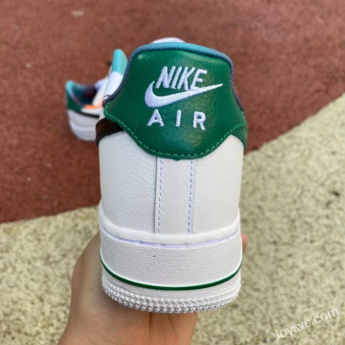 Nike Air Force 1 07 LV8 EMB White Green AF1 Low-Top Sneakers DM0109-100