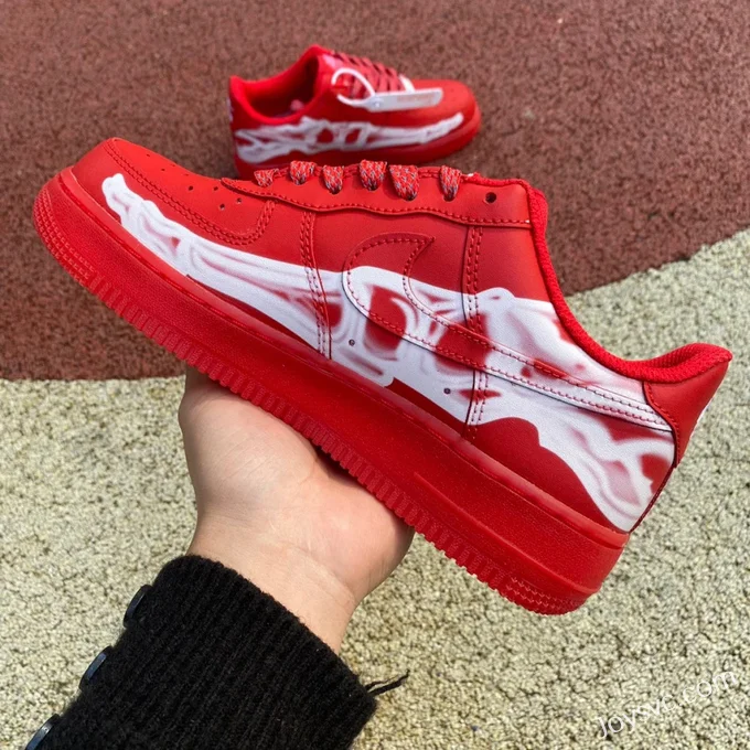 Nike Air Force 1 '07 Low Big Red Bone X-Ray Halloween Exclusive Low-Top Sneakers CU8067-600