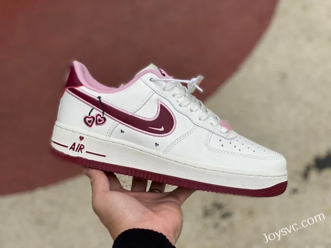 Nike Air Force 1 AF1 White Pink Valentine's Day Pure Original Version FD4616-161