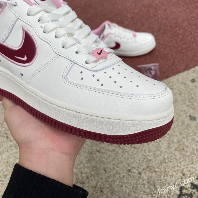 Nike Air Force 1 AF1 White Pink Valentine's Day Pure Original Version FD4616-161