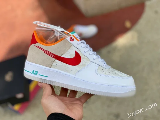 Nike Air Force 1 White Orange Rabbit Year FD4205-1