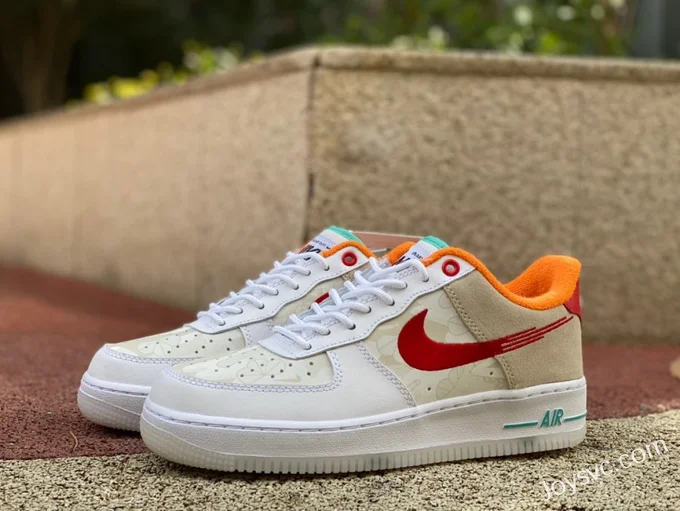 Nike Air Force 1 White Orange Rabbit Year FD4205-1