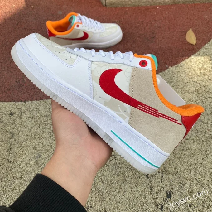 Nike Air Force 1 White Orange Rabbit Year FD4205-1