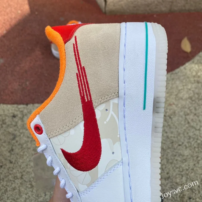 Nike Air Force 1 White Orange Rabbit Year FD4205-1