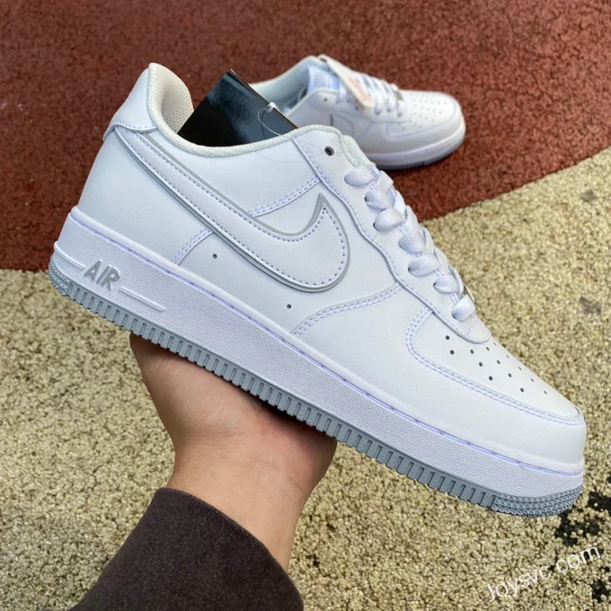 Nike Air Force 1 Low AF1 White Gray Durable Low-Top Sneakers DV0788-100