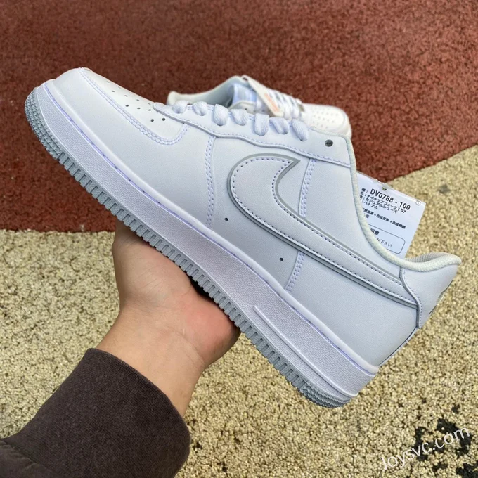 Nike Air Force 1 Low AF1 White Gray Durable Low-Top Sneakers DV0788-100