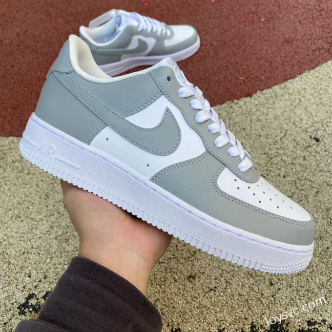 Nike Air Force 1 07 Low White Grey Casual Sneakers FD9763-101