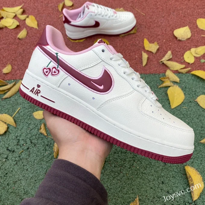 Nike Air Force 1 07 LX Low-Top Valentine's Day Cherry Sneakers FD4616-161