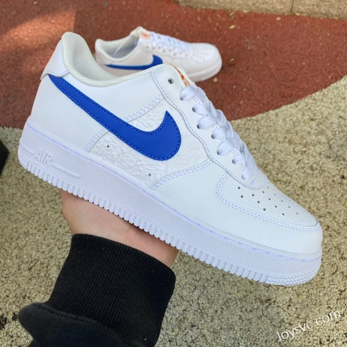 Nike Air Force 1 Low AF1 White Blue Durable Low-Top Sneakers FD0667-100