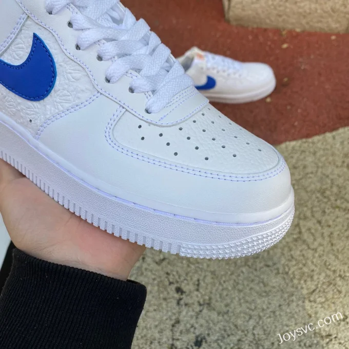 Nike Air Force 1 Low AF1 White Blue Durable Low-Top Sneakers FD0667-100