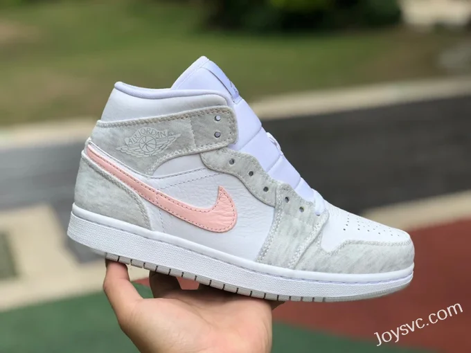 Air Jordan 1 Mid SE White Grey Pink DN4045-001