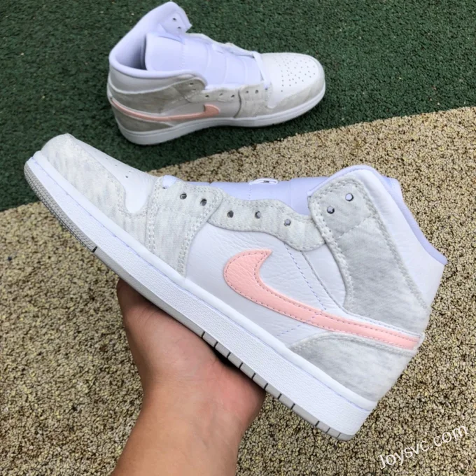 Air Jordan 1 Mid SE White Grey Pink DN4045-001