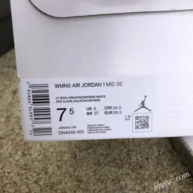 Air Jordan 1 Mid SE White Grey Pink DN4045-001