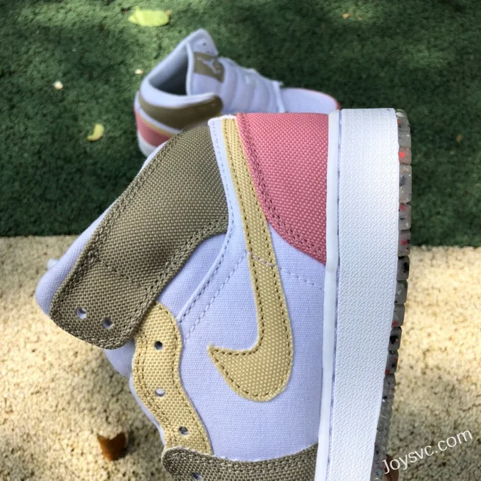 Air Jordan 1 Mid Pink Brown DJ0338-100