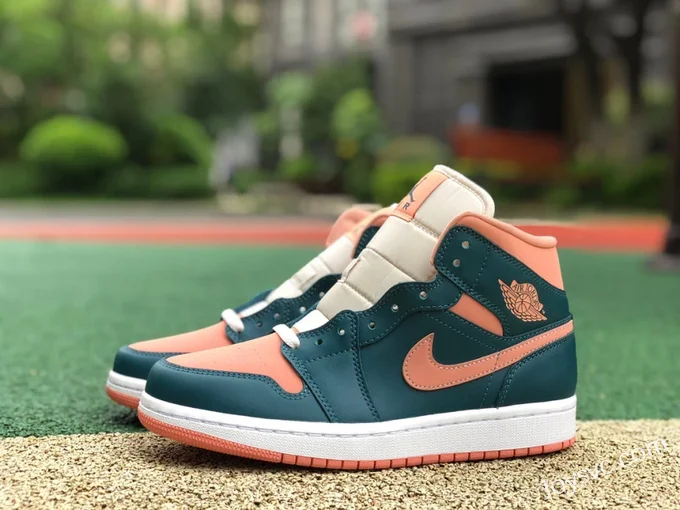 Air Jordan 1 Mid Blue Orange BQ6472-308