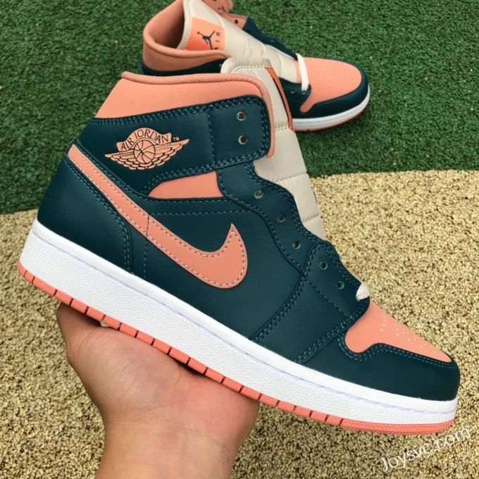 Air Jordan 1 Mid Blue Orange BQ6472-308