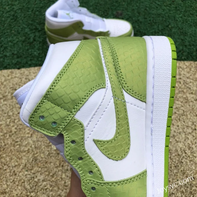 Air Jordan 1 Mid SE White Green Snake DV2959-113