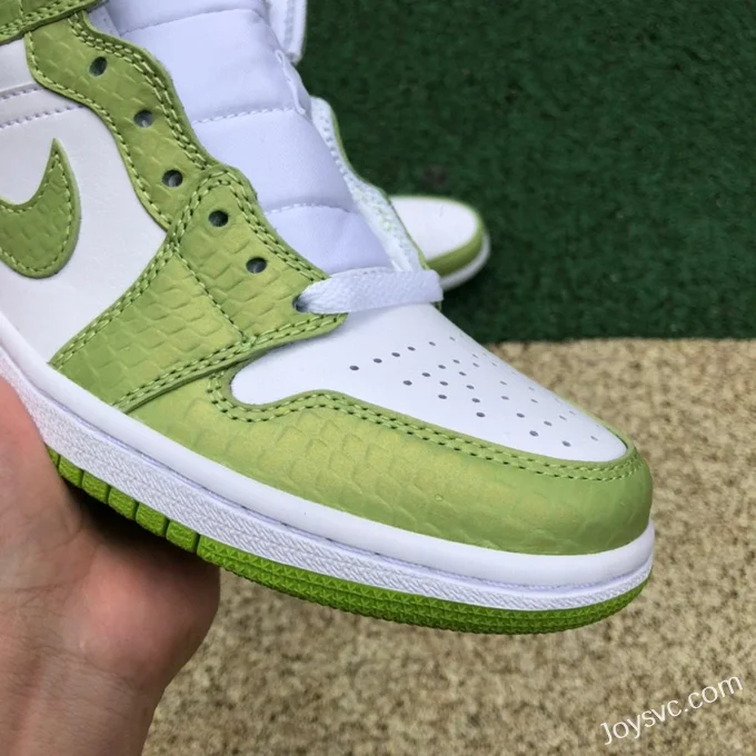 Air Jordan 1 Mid SE White Green Snake DV2959-113