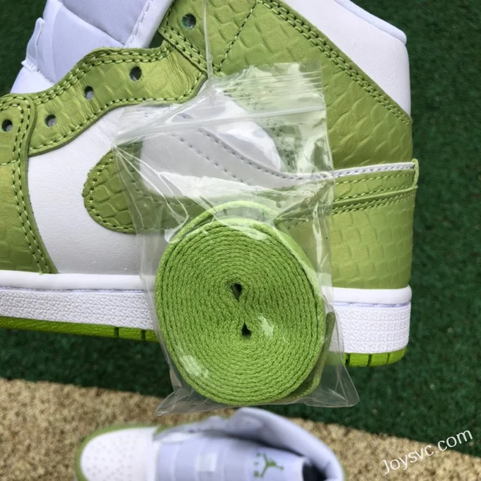 Air Jordan 1 Mid SE White Green Snake DV2959-113