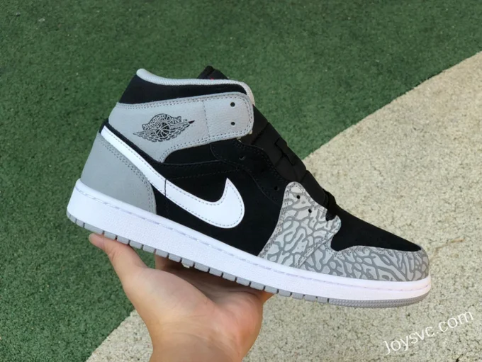 Air Jordan 1 Mid Black Grey Elephant DM1200-016