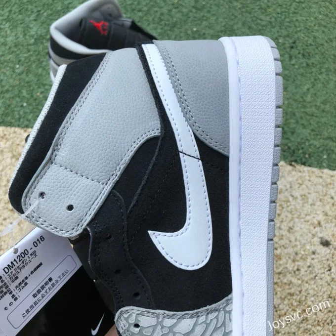 Air Jordan 1 Mid Black Grey Elephant DM1200-016