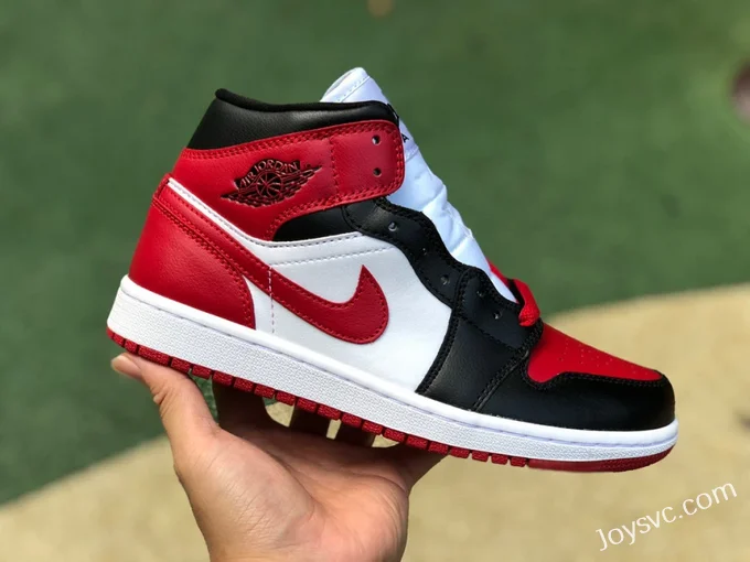 Air Jordan 1 Mid Bred Toe BQ6472-079