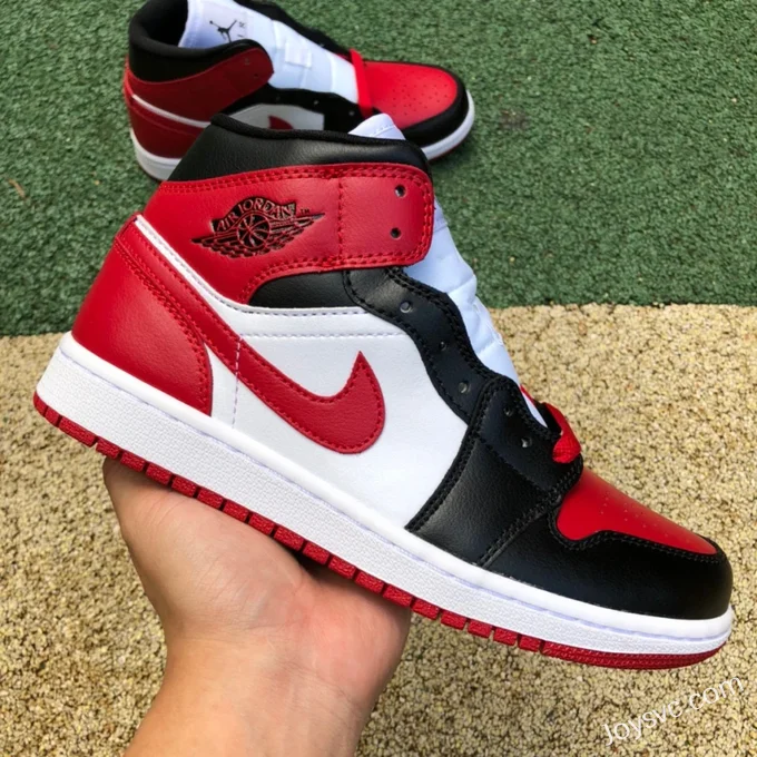 Air Jordan 1 Mid Bred Toe BQ6472-079