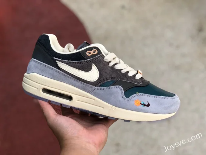 Nike Air Max 1 SP Grey Green Retro Running Shoes DQ8475-001