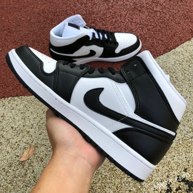 Air Jordan 1 Mid Black White Pattern DR9495-001