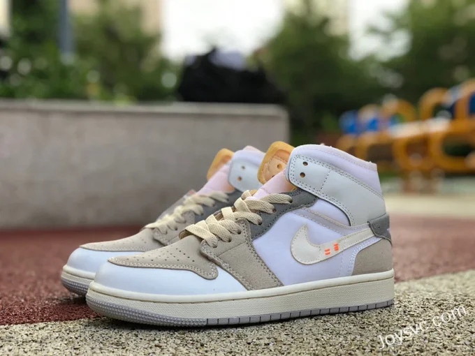 Air Jordan 1 Mid White Grey DM9652-100