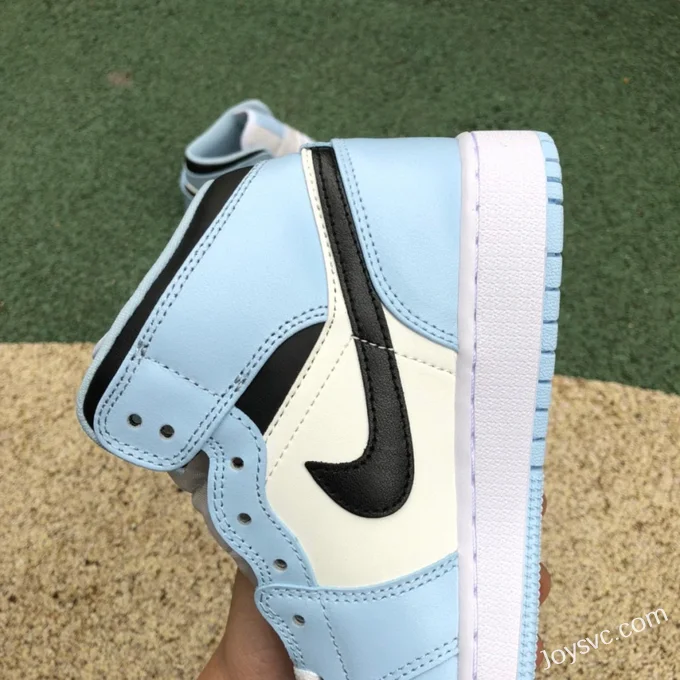 Air Jordan 1 Mid GS White Blue 555112-401