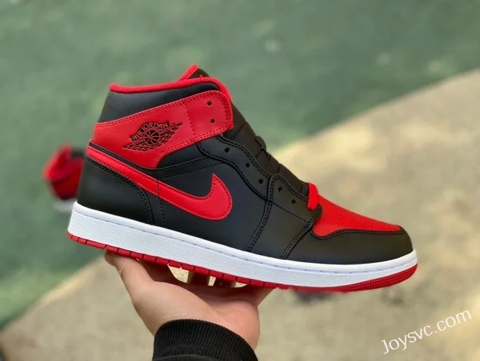 Air Jordan 1 Mid Black Red DQ8426-060