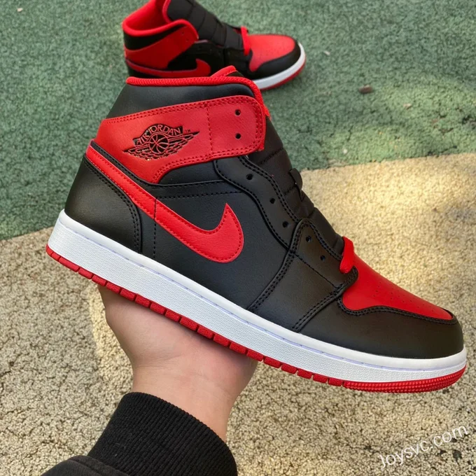 Air Jordan 1 Mid Black Red DQ8426-060