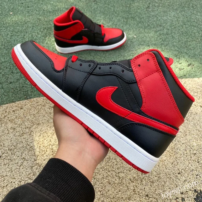 Air Jordan 1 Mid Black Red DQ8426-060