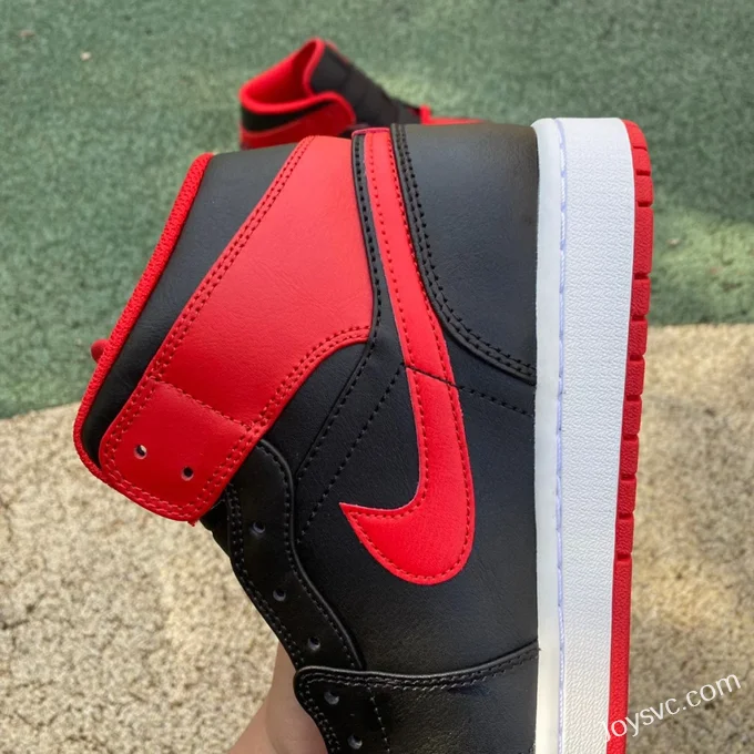 Air Jordan 1 Mid Black Red DQ8426-060