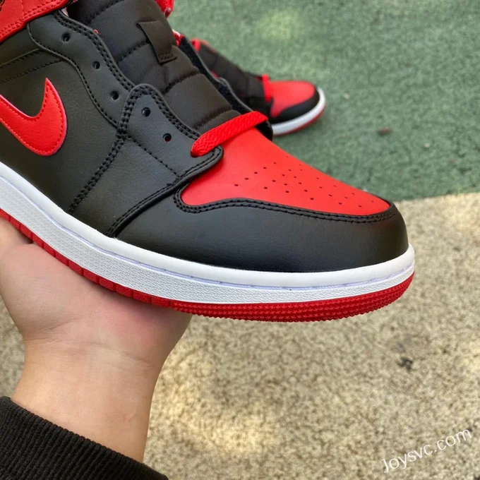 Air Jordan 1 Mid Black Red DQ8426-060