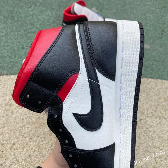 Air Jordan 1 Mid Black White Red BQ6472-061