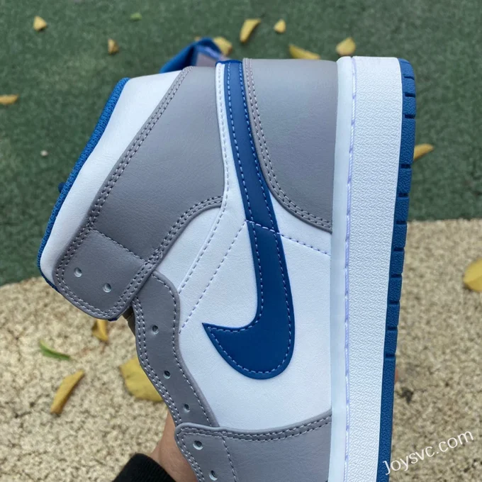 Air Jordan 1 Mid Grey White Blue DQ8426-014