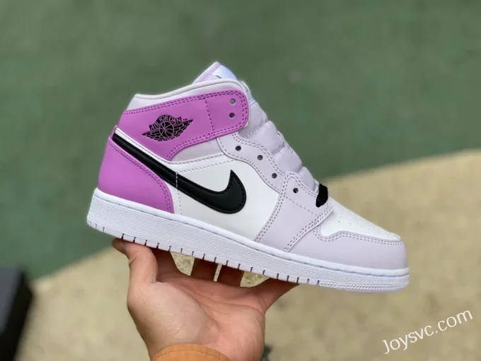 Air Jordan 1 Mid GS White Pink DQ8423-501